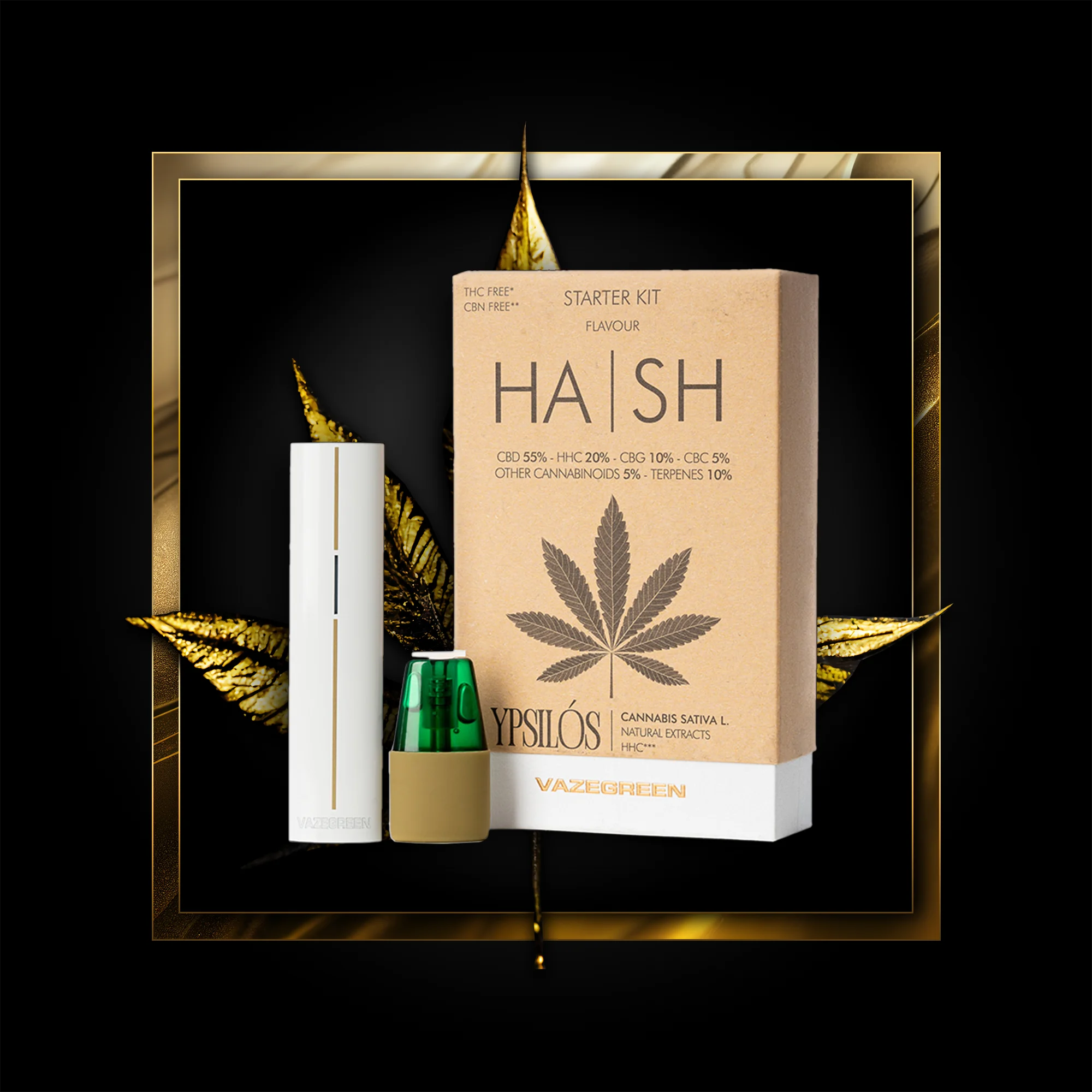 Hash Pen (startpakket) 500 trekjes - 1,00 ml. HHC